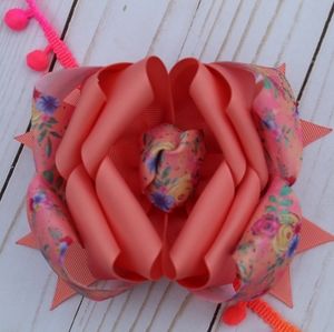 Boutique bow 5 inch triple stacked